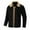 Black Jacket for Men, variant on Men's Collared Jacket Faux Collar Full-Zip Warm Stylish Outerwear for Daily & Casual Green XXXXXL
