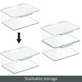 thumbnail image 5 of mDesign Plastic Playroom/Gaming Storage Organizer Box, Hinge Lid, 8 Pack, Clear, 5 of 9
