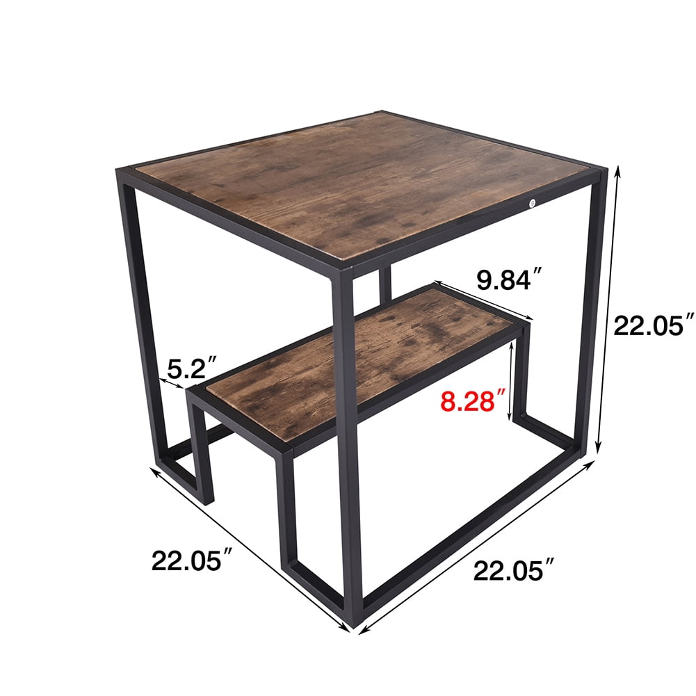Private Jungle 2-Tier Sturdy End Table, Modern Nesting Coffee Table for Home Living Room, Office, Rustic Oak Private Jungle 2-Tier Sturdy End Table, Modern Nesting Coffee Table for Home Living Room, Office, Rustic Oak