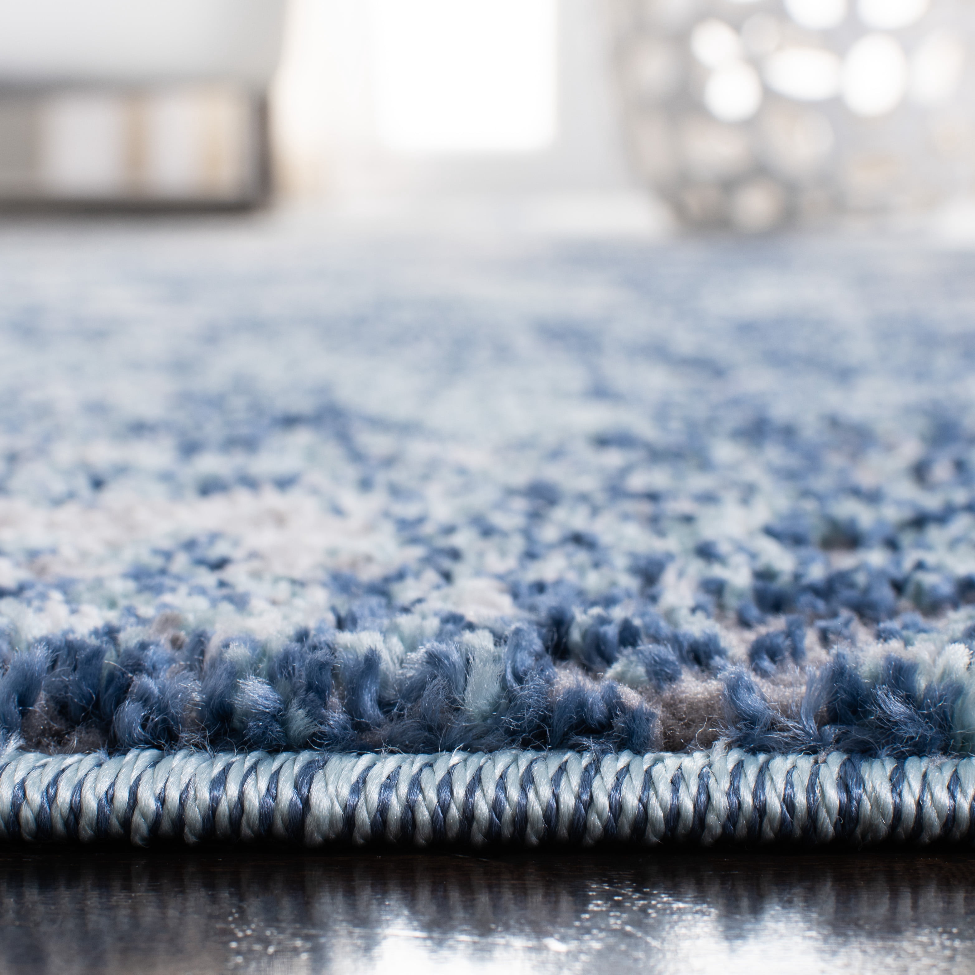 SAFAVIEH Aston Calanthia Abstract Area Rug, Navy/Gray, 8' x 10'