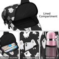 thumbnail image 4 of Sling Backpack,Halloween Cute Ghosts Pattern Sling Bag with Water Bottle Holder,Waterproof Sling Bag for Men/Women with Headphone Jack for Hiking,Travel, 4 of 6