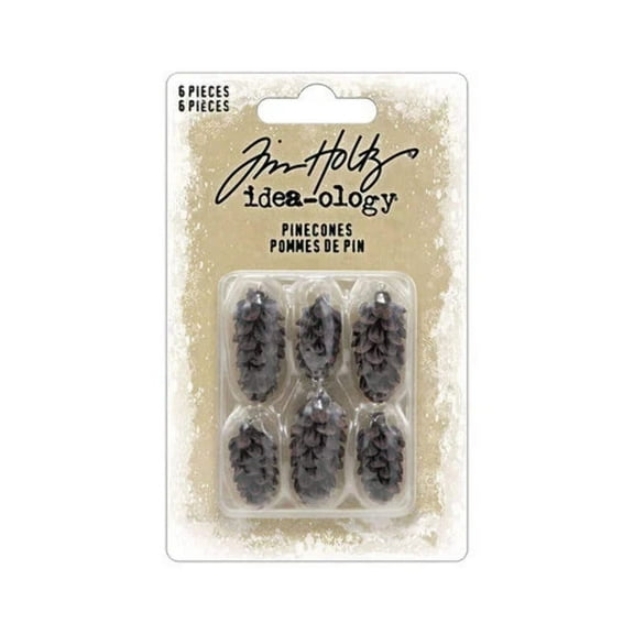 Tim Holtz Idea-Ology Pinecones-6/Pkg