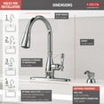thumbnail image 4 of Delta Charmaine One Handle Chrome Pulldown Kitchen Faucet, 4 of 4