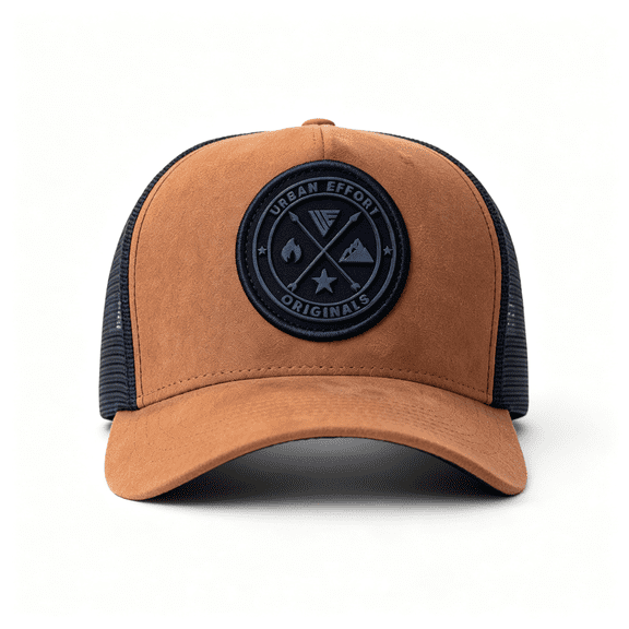 OQRKI Trucker Hat for Men-Mesh Back Baseball Cap,5 Panel Snapback Hats for Men&Women Hats