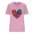 thumbnail image 5 of Brnmxoke Red White and Blue Shirts for Women,Women American Flag Heart Patriotic T-Shirt 4th of July Graphic Tees Shirts USA Flag Star Stripe Tops, 5 of 5