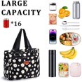 thumbnail image 3 of Large Floral Insulated Handbag for Women Work, 12L Leakproof Lunch Cooler Tote with Storage Pocket, Reusable for Picnic Hiking, 3 of 6
