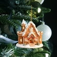 thumbnail image 6 of YIKA 5 PCS Christmas Snow House 2D Acrylic Pendant - Coffee Cup Themed Ornament For Car Interior Backpack Window Door & Christmas Tree Decor, Holiday Home Hanging Decoration D, 6 of 6