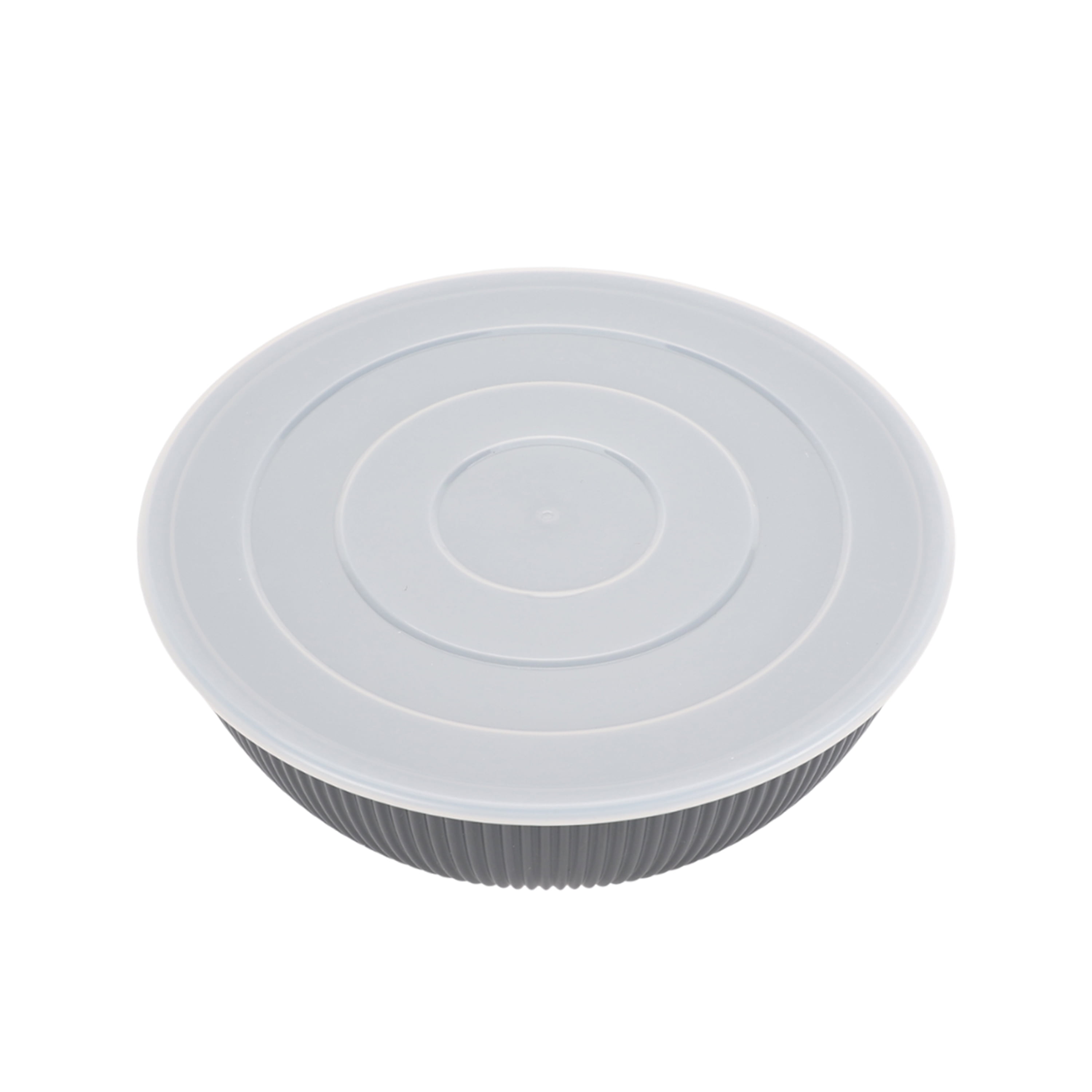 (4 pack) Mainstays - Black 4-Piece Eco-Friendly Recycled Plastic Serve Bowl Set