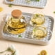 thumbnail image 3 of Rejilla para secar platos de 2 niveles con escurridor, bandeja de té para tazas, fruteros, utensilios de café (profundo), 3 of 5