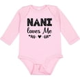 thumbnail image 3 of Inktastic Nani Loves Me Baby Clothes Girls Long Sleeve Baby Bodysuit, 3 of 5