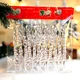 thumbnail image 2 of Colgantes de copos de nieve acrílicos con forma de carámbano, adornos de cristal transparente para Navidad, colgantes para árbol de Navidad, decoración para fiestas en el hogar, Año Nuevo, 2 of 5
