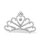 thumbnail image 1 of La pequeña tiara con peine está hecha de aleaciones de cristal y diamantes de imitación, y la corona viene con un diseño de peine que está bien elaborado y se mantiene seguro en su cabello., 1 of 5