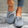 thumbnail image 6 of BRGZLK Flat Round Toe Weave Shallow Cut Hollow Breathable Sleeve Sole Work Shoes, 6 of 7
