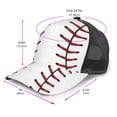 thumbnail image 2 of Curved Trucker Hat White Baseball Adjustable Mesh Back Baseball Snapback Cap For Men, 2 of 5