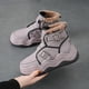 thumbnail image 4 of Zapatos de mujer de caña alta, forro polar de invierno, zapatos cálidos acolchados de algodón, botas Martin de moda populares que aumentan la altura, zapatos de moda, 4 of 6