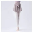 thumbnail image 3 of 18 Color Ballet Dance Skirts Chiffon Pettiskirts Girl Ballet Dance Tulle Skirt Pull-On Wrap Pleated Skirt With Adjustable, 3 of 5