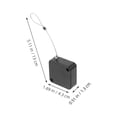 thumbnail image 2 of UPKOCH 2Pcs Sleek Design Rectangular Retractable Cable Tether Lock Anti-Theft for Retail Displays 5.11X1.69X0.51in, 2 of 8