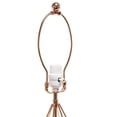 thumbnail image 6 of Elegant Designs Wired Metal Table Lamp, Rose Gold, 6 of 10