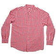 thumbnail image 1 of Whiskey and Oak Mens Plaid Long Sleeve Button Down Shirts 67915-BLK-M (Red White, Medium), 1 of 2