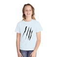 thumbnail image 3 of Effete Feline Claw Marks Scratch Youth Midweight Tee, 3 of 3