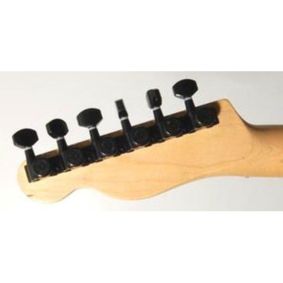 Hipshot® Vintage 8.5mm Black~Non-Stag Enclosed Grip-lock Tuners~With UMP Kit~New