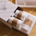 thumbnail image 5 of Pillar Candles MOZEAL, cristal blanco, vertido a mano, juego de 3, 5 of 5