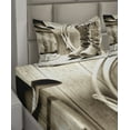 thumbnail image 4 of Ambesonne Black White Fitted & Top Sheet Set with Shams, Wild Vintage Rodeo, Sepia and Beige, 4 of 5