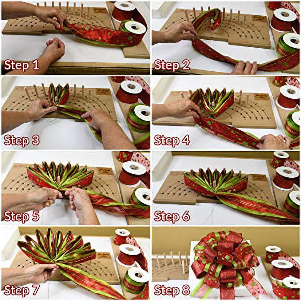 Pro Bow The Hand Bow Maker (Large) - Custom Make Ribbon Bows, DIY Wedding Bows, Wreath Bows