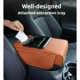 thumbnail image 3 of 5-in-1 Car Center Console Cover Booster Multifunctional Car Center Console Cushion Pad with Cup Holder & Tissue Box & Side Pockets Arm Rest Cover for Car, 3 of 8