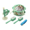 thumbnail image 2 of Danhjin Baby Musical Toys, Musical Toy Set with Hand Pat Drum Rattle and Trumpet, Early Learning Percussion Instrument for Infants Safe ABS Plastic, Christmas Gifts for Newborn Boys and Girls, 2 of 6