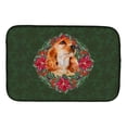 thumbnail image 1 of Carolines Treasures CK1572DDM Cocker Spaniel Poinsetta Wreath Dish Drying Mat, 1 of 4