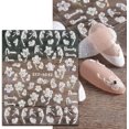 thumbnail image 3 of 5D Nail Sticker Design Nail Decals 4 Sheets Flower Nail Stickers Appliques Nail Art Self-Adhesive Nail Art Stickers 5D Nail Decals for DIY Nail Art Decor, 3 of 5