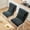 Dark gray377, variant on Iumwxz Brown Plush Chair Cushion with Straps 40x135cm Foldable Design Non Slip Thickened Seat Backrest Cushion for Indoor Outdoor Chairs Stools Sofas