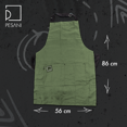 thumbnail image 2 of Mandil Delantal Pesani Básico Gabardina 100% Algodón esmeralda Pesani Básico, 2 of 5