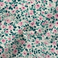 thumbnail image 6 of CPNG Girls Casual Flower Print Pants Summer Lightweight Sweet and Fashionable Loose Elastic Waist Drawstring Long Trousers(Green,12-13 Years), 6 of 8
