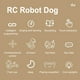thumbnail image 2 of Robot Control Remoto Perro Electrónico Truco Perro Comando Voz Programable Detección Táctil Música Canción Robot Perro Juguete para (azul), 2 of 9