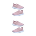 thumbnail image 1 of Sonducket Zapatillas de deporte de malla para mujer, zapatos ostentosos de cristal a la moda, zapatillas deportivas informales con calcetines, Rosa cuarenta y tres 2piezas, 1 of 6