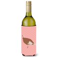 thumbnail image 1 of ""Caroline'S Treasures Jersey Buff Pavo Gallina Cuadros Rosa Abrazadera De Botella Decorativa 750 Ml Multicolor"", 1 of 1