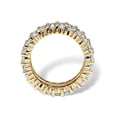 thumbnail image 2 of PalmBeach Jewelry Round and Baguette-Cut Cubic Zirconia Eternity Ring 12.42 TCW in Gold-Plated or Platinum-Plated Sterling Silver, 2 of 5