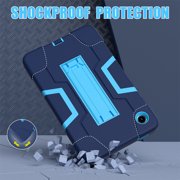 Allytech Galaxy Tab A9 Plus Case 2023 with Screen Protector Hybid Heavy Duty Rugged Shockproof Kickstand Kids Cover for Samsung Galaxy Tab A9+/Plus 11 Inch Tablet SM-X210/X216/X218, Navy+Blue