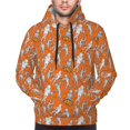 thumbnail image 4 of KLL Halloween Mummy Print Mens Hoodie Long Sleeve Casual Pullover Hooded Sweatshirt Fashion Drawstring Hoodies with Pocket-4X-Large, 4 of 6