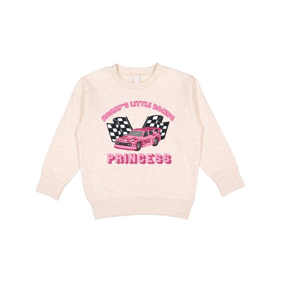 Inktastic Mommy's Racing Princess Pink Race Car Toddler Sweatshirt