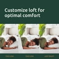 thumbnail image 5 of Rest Haven Ultra Plush Bed Pillow with Shredded Foam and Customizable Loft, King, 2 Pack, 5 of 9