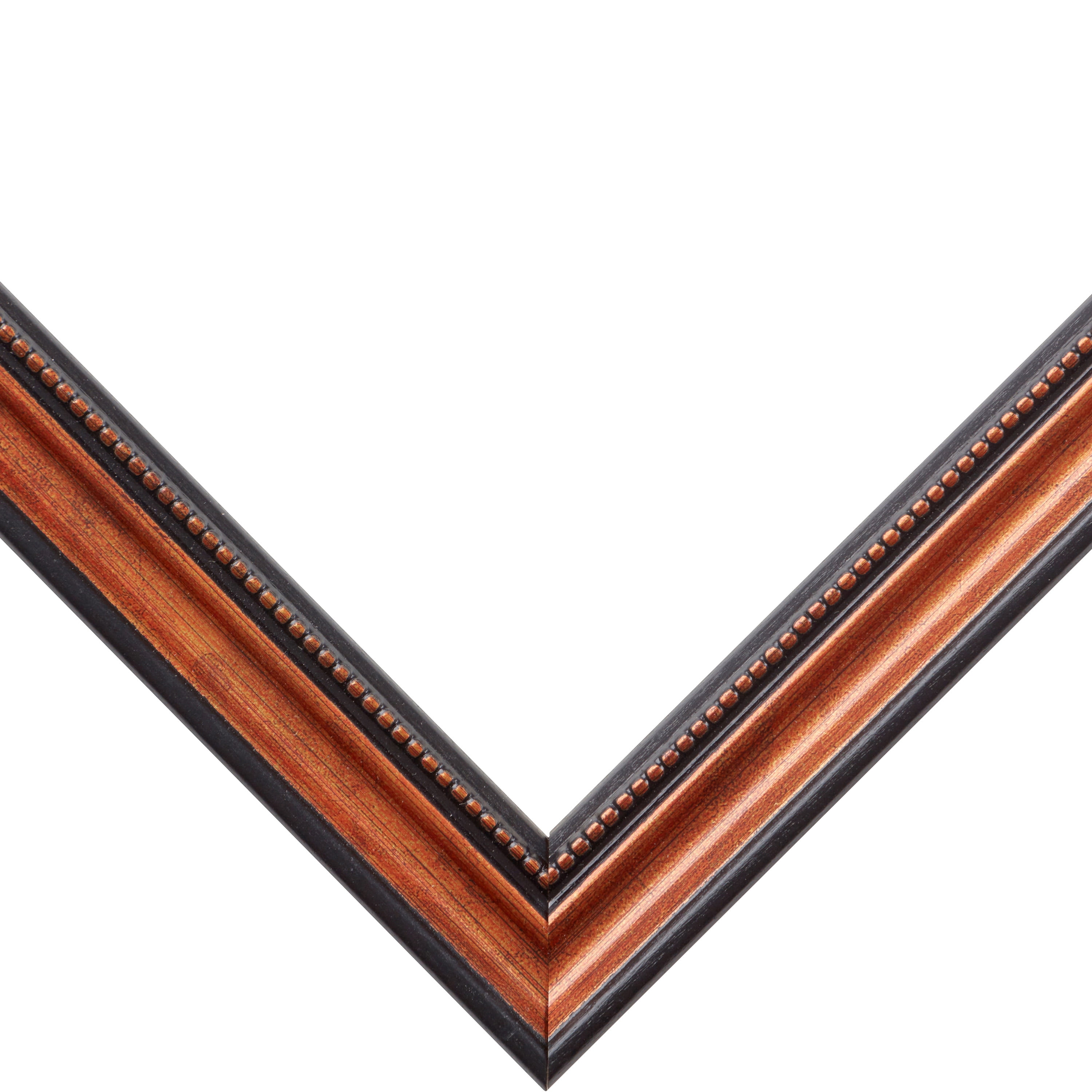 Craig Frames Stratton, 22x28 inch Picture Frame Matted for a 18x24 Photo, Copper and Black