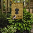 thumbnail image 2 of Caroline's Treasures BB1483GF Black Labrador Spoiled Dog Lives Here Flag Garden Size , Small, multicolor, 2 of 3