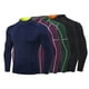 thumbnail image 1 of TFixol Camisas deportivas para hombre Camiseta de manga larga Cuello alto Rendimiento de secado rápido Atlético, 1 of 8