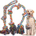 thumbnail image 4 of Xxl Cuerdas De Juguetes Para Perros Grandes Para Masticadores Agresivos,Cuerda De Algodón Casi Indestructible De 5 Nudos Para Razas Grandes,Juguetes Masticables Para Perros De Alta Resistenc, 4 of 5