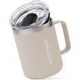 thumbnail image 1 of Tasse à Café de Voyage AeroPress avec Poignée, Acier Inoxydable à Double Paroi Isolé sous Vide avec Couvercle Coulissant Résistant aux Éclaboussures, Compatible avec Boissons Chaudes Ou Froides, Va au Lave-Vaisselle, 12 oz, Crème, 1 of 3