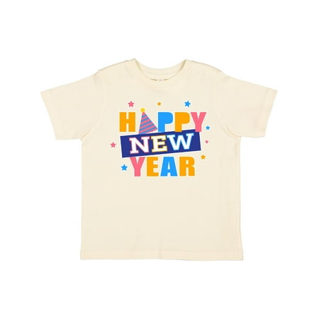 

Inktastic Happy New Year Colorful with Stars Boys or Girls Toddler T-Shirt