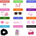 thumbnail image 5 of Advent Calendar 2022 - Girls Christmas Countdown Calendar - Reusable 24 Days Xmas Count Down Gifts for kids Toddlers - Including Hair Accessories, Jewelry, Glasses, Bracelets, Stickers, Coin Purse, 5 of 6
